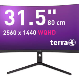 TERRA LCD/LED 3285W HA black CURVED USB-C/HDMI/DP