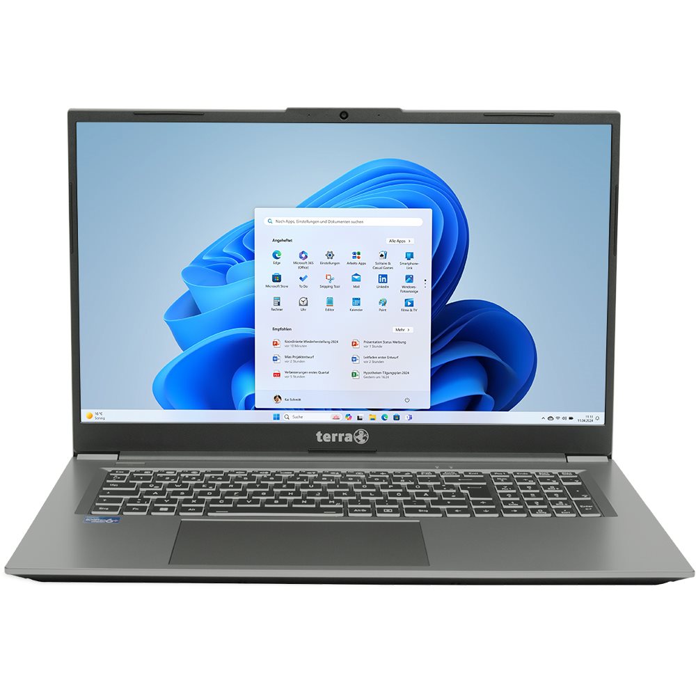 TERRA MOBILE 1717R US - Mobilny laptop biznesowy z ekranem 17.3 cala